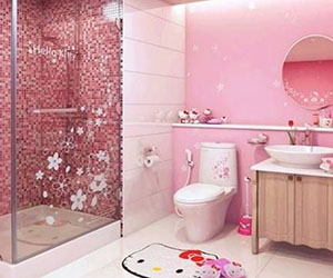 Pink Hello Kitty Bathroom Room Decor And Design