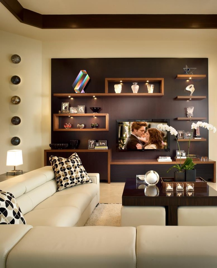 Chic Modern Living Room W Built In Shelving Decor And Design Chic Modern Living Room W Built In Shelving