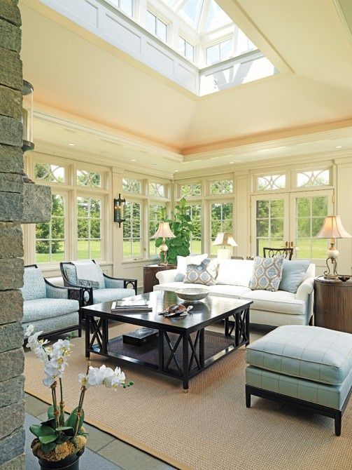Pale Yellow Living Room With Skylight Room Decor And Design