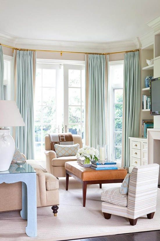 Tall Living Room With Light Blue Accents Room Decor And Design